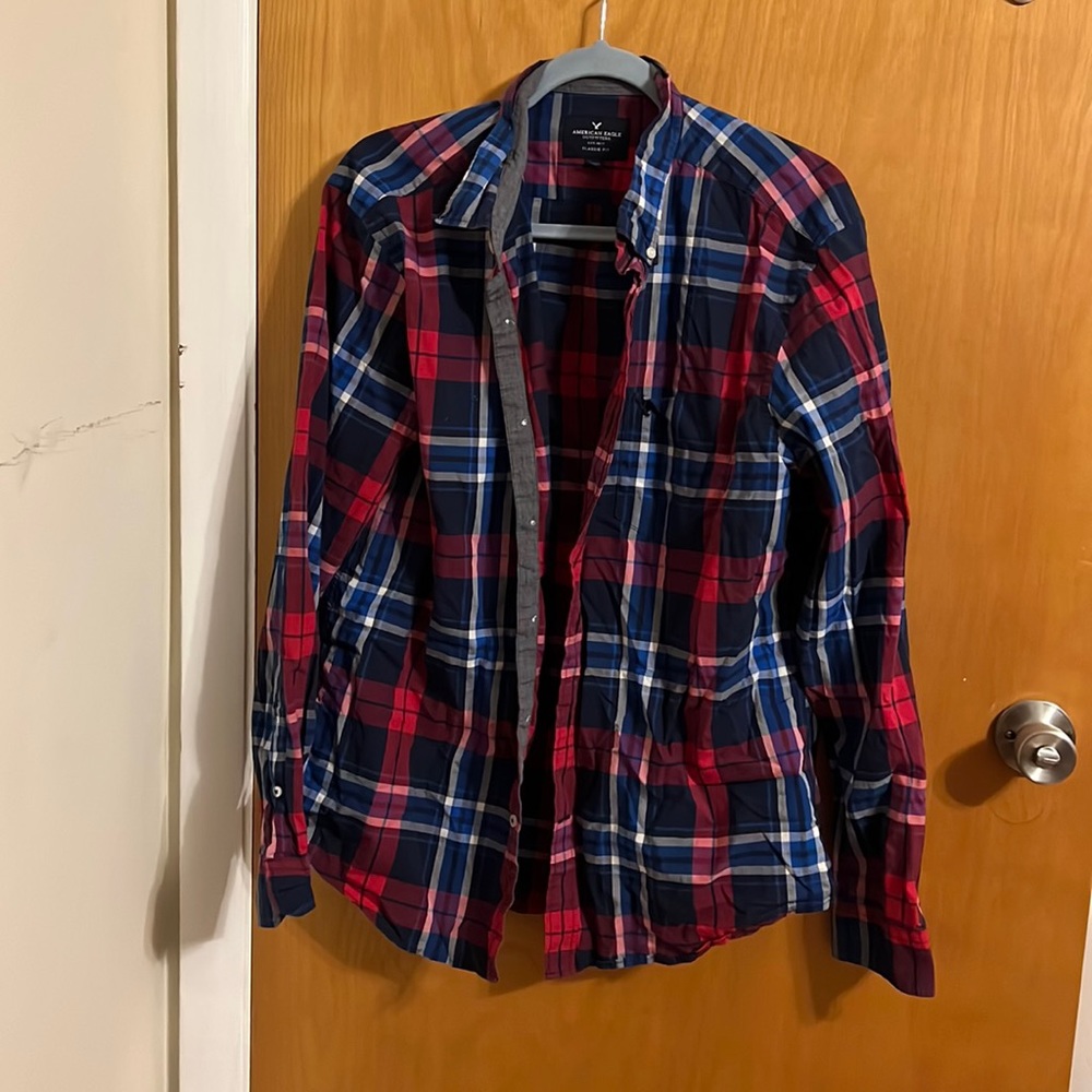 Plaid button down